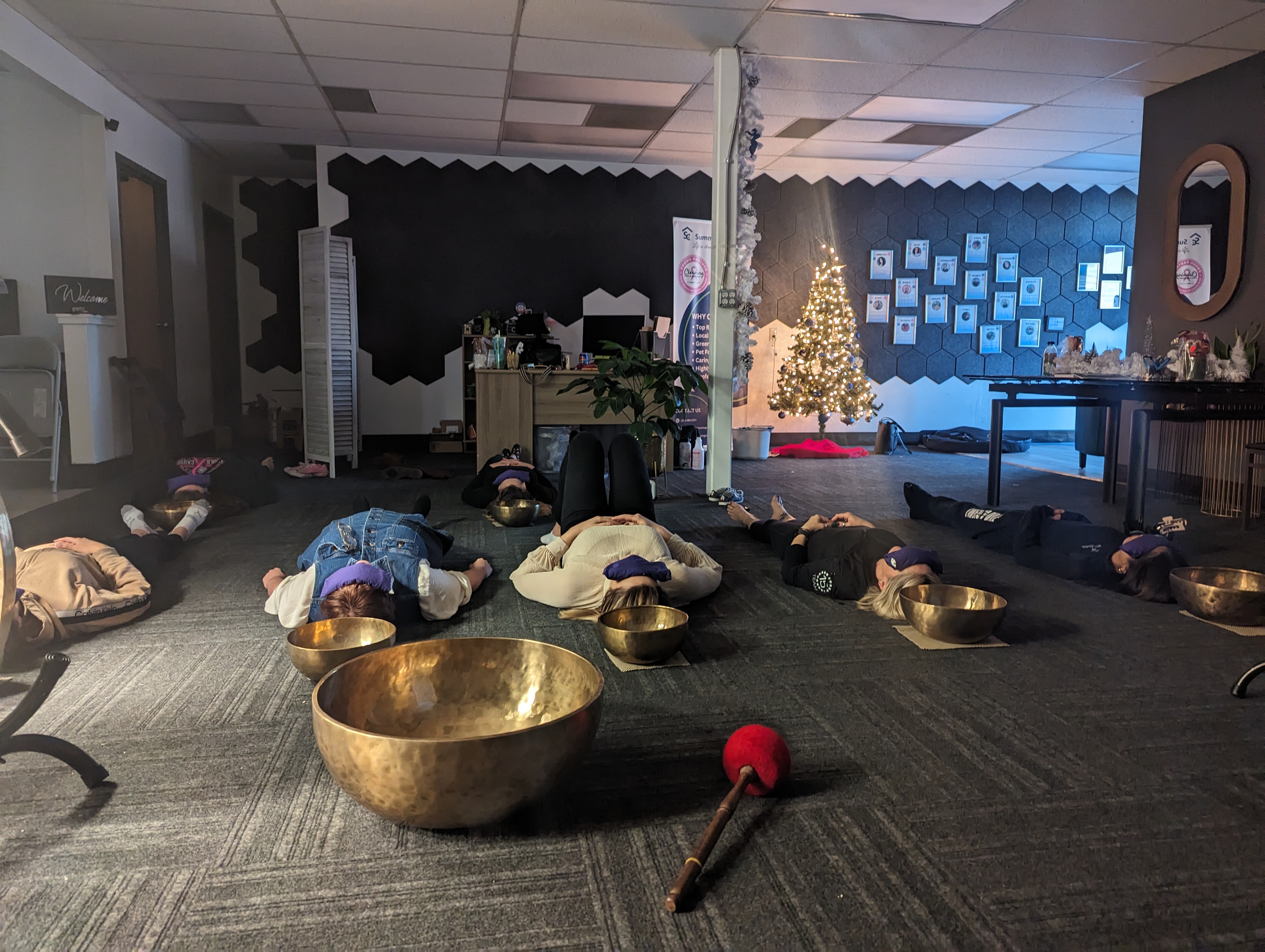 Corporate sound healing experience