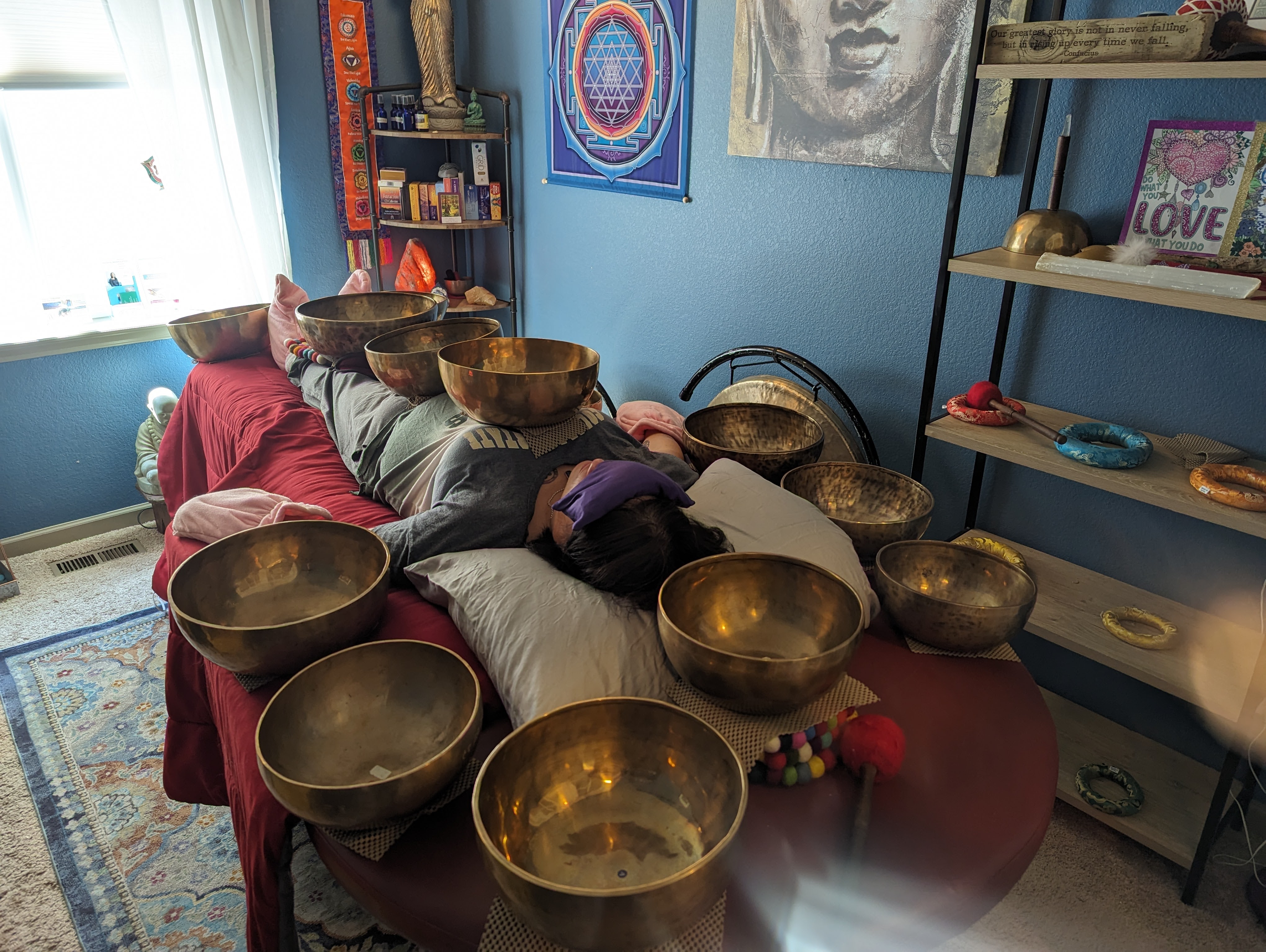 Private sound healing session